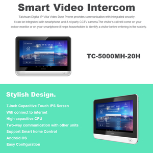 7 Inch IP Villa Door Điện Thoại Hỗ Trợ Tuya App Điều Khiển Từ Xa IC Thẻ Mở Khóa <span class=keywords><strong>Android</strong></span> Video Intercom Hệ Thống - Product Image 2