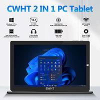 Vente en gros moins cher 10.1 pouces fenêtre 11 tablette PC Win 10 16GB 1TB In-tel J4115 2 en 1 tablettes avec clavier en métal double Os tablette