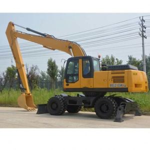 Excavatrice sur roues chinoise de 20 tonnes XE210WLL, capacité de la benne de 0,86 m³, puissance du moteur de 129 kW, excavatrice sur roues à long bras - Product Image 5