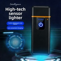 Nouveau Briquet Électronique en Plastique Tactile USB et Type-C 2026 avec Fonction Coupe-Vent pour Cadeaux d'Affaires
