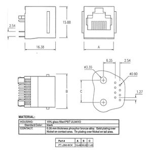 Rj45 Female Connector For Cs <b>Ethernet</b> Network <b>Adapter</b> Plug - Product Image 2