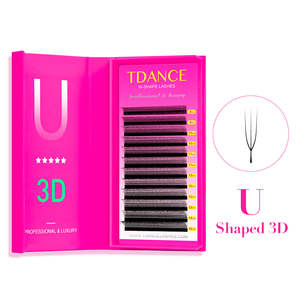 Extensiones de Pestañas Individuales Hechas a Mano en Forma de U, Material Coreano Suave, Curvatura 2D-5D CC <span class=keywords><strong>D</strong></span> M <span class=keywords><strong>L</strong></span>, Pestañas YY - Product Image 3
