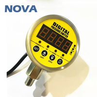 Manomètre numérique LCD NOVA, haute précision 1% FS, 250 bar, capteur de pression général, jauge de pression d'eau et d'air, IP65, ABS