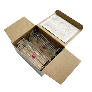 Petit piège de chasse réutilisable pour animaux humains, Base en bois, treillis métallique, souris, Rat, Cage - Product Image 5