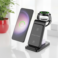 Station de charge sans fil 3 en 1 multi-rapide 15W, socle de charge pour Samsung, pour écouteurs, pour Galaxy Watch 7/6/6 Classic/5