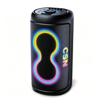 CSN-S1208 Armoire en plastique à LED RGB alimentée par batterie avec microphone intégré pour une utilisation en extérieur AC 100-240V
