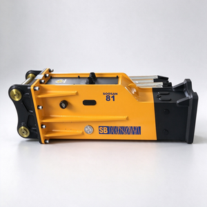 Casse-pierre hydraulique silencieux SOOSAN SB81, nouveau modèle en boîte, pour excavatrices lourdes de 18 à 26 tonnes, pour travaux de démolition et de construction - Product Image 1
