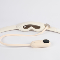 Masseur électrique pour la tête avec quatre modes cycliques, pression d'air et chauffage pour soulager la douleur et l'utilisation à domicile (blanc 5V)