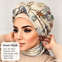 En stock Foulards et châles ethniques de luxe de créateur, carrés 90x90cm, pour Abaya et Hijab, en soie personnalisée, pour femme, élégants, motif feuille haute couture 1006G