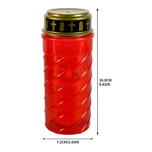 <span class=keywords><strong>Bougie</strong></span> LED rechargeable en verre <span class=keywords><strong>pour</strong></span> extérieur avec <span class=keywords><strong>pile</strong></span> AA intégrée <span class=keywords><strong>pour</strong></span> <span class=keywords><strong>cimetière</strong></span>, église, Halloween, prière - Product Image 3