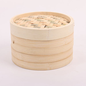 Eco-Friendly Bamboo Basket <strong>Steamer</strong> Breakfast <strong>Set</strong> with 10-30cm Sizes Multi-Layer <strong>Steamer</strong> Cooker and Lid Steam Cooking Pot - Product Image 1