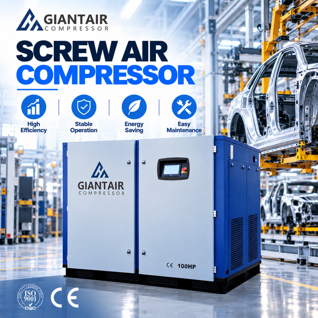 7.5KW 10HP 15KW 20HP Inverter Rotary Screw Air Compressor Energy Saving Industrial Air Compressor for Factory