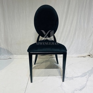 Ghế khách sạn cao cấp lưng tháo rời, khung kim loại, ghế cưới lưng oval, thiết kế hiện đại, ghế ăn tiệc cho thuê sự kiện ngoài trời - Product Image 6