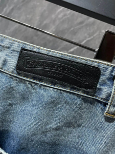 Pantalones cortos de mezclilla personalizados de alta calidad 100% algodón bordado desgastado Logo pantalones cortos de mezclilla lavados con ácido para hombres - Product Image 6