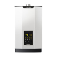 Chauffe-eau instantané sans réservoir 16L au gaz naturel, échangeur de chaleur en cuivre, mural, eau chaude instantanée, sans eau froide, onduleur DC silencieux