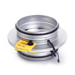 Amortiguador de <span class=keywords><strong>iris</strong></span> de control flexible de ventilación de aire redondo de acero galvanizado HVAC para Volumen de conducto para hospitales y escuelas - Product Image 6