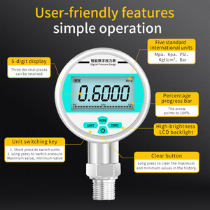 Manómetro de Presión, Medidor de Presión de Aire, Manómetro de Presión de Agua en Línea, Manómetro de Presión de Aceite Diésel, Manómetro Digital de Alta Presión - Product Image 2