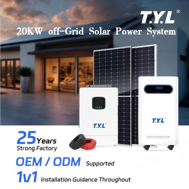 TYL-20KW Off-Grid Hybrid Solar System for Home Use - Complete Household Power Solution