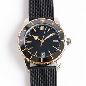 Reloj Mecánico de Acero Inoxidable con Correa de Cuero de 20 mm de Ancho, Diseño de Buceo Simple y Moderno Unisex - Product Image 1