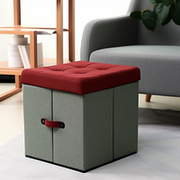B2 Bailey personnalisé rangement pliant pouf banquette pliable pouf Sherpa stockage Pouf chaise siège escabeau tabouret boîte
