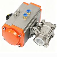 Válvulas de bola neumáticas roscadas de plataforma alta de 3 piezas de acero inoxidable Fude Sheng Q611F-16P para entornos de alta temperatura en el Reino Unido