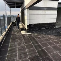 Celdas de drenaje Tablero de drenaje de HDPE de 500mm Sistema moderno de techo de garaje Paisaje Jardín Presa Campo de fútbol Campo de golf Tablero de goteo