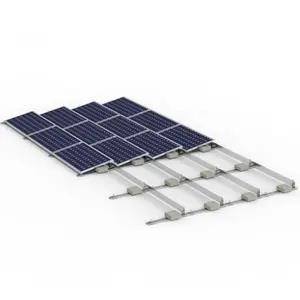 Suportes de montagem triangulares para painel solar de telhado, sistema de montagem de painel solar para telhado plano, sistema de montagem de telhado de concreto plano, design livre