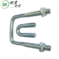 Kit complet de colliers de serrage en U allongés en acier au carbone M6 M8 M10 M12 avec vis de fixation