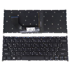 คีย์บอร์ดโน้ตบุ๊กแบบมีไฟพื้นหลัง US AR ภาษาอาหรับ สำหรับ <span class=keywords><strong>Acer</strong></span> SF314-52 SF314-55 <span class=keywords><strong>Aspire</strong></span> S13 S5-371 S5-371t <span class=keywords><strong>Swift</strong></span> Sf113-31 SB3P_A52B คีย์บอร์ดใหม่ - Product Image 1