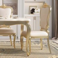 Ensemble table et chaises de salle à manger de style européen, marbre, imperméable, anti-salissure, personnalisable, luxe léger, petite table pour la maison