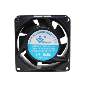 8038 Silent <span class=keywords><strong>Server</strong></span> Cabinet dedizierter Lüfter 110/220/380V wasserdichter LCD-Monitor Axial ventilator 80x80x38mm - Product Image 1