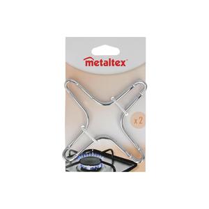 Support de cuisinière à gaz Metaltex, ensemble de 2 pièces pour la protection des brûleurs de cuisinière - Product Image 1