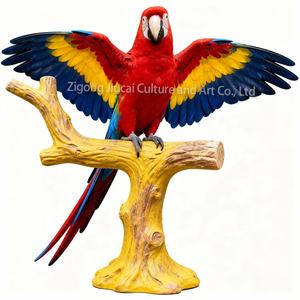 Parc à thème personnalisé grandeur nature Simulation animale animatronique modèle réaliste d'oiseaux perroquet pour la vente d'affichage de zoo - Product Image 2