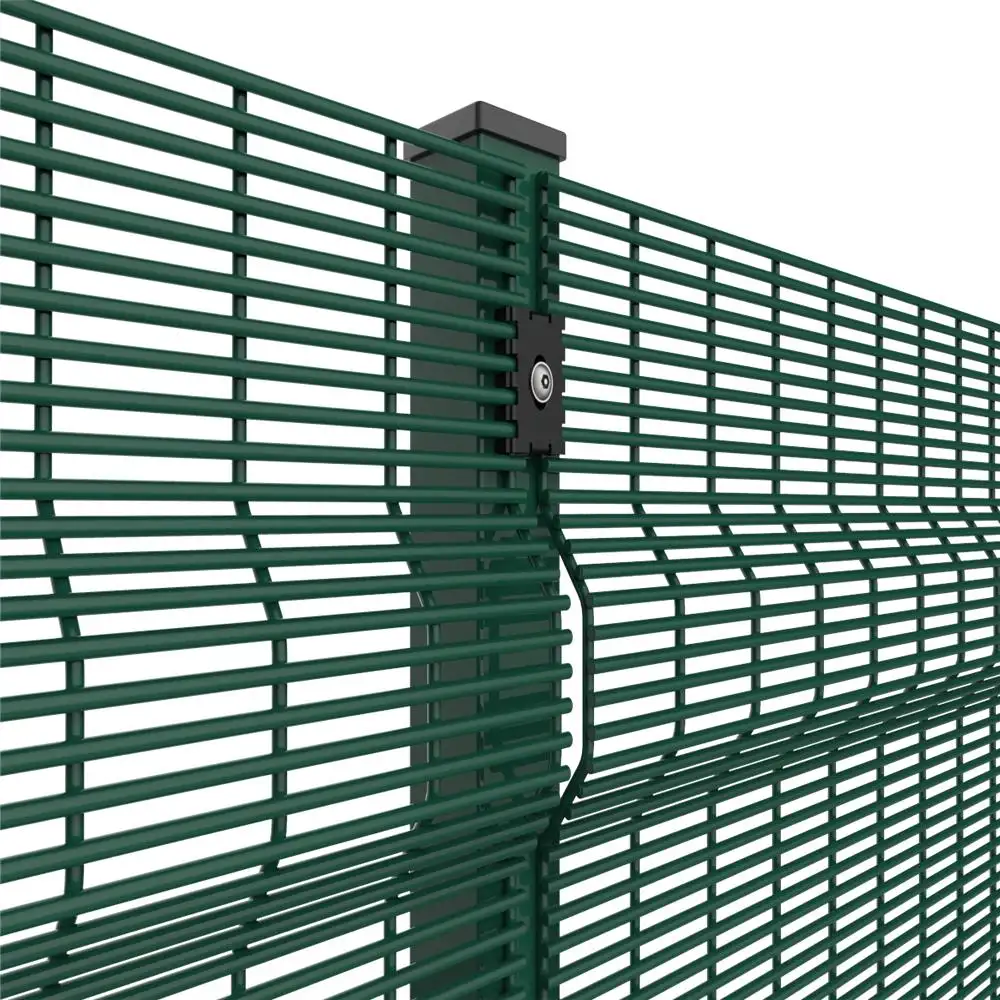 PVC verde recubierto soldadas valla de malla de alambre