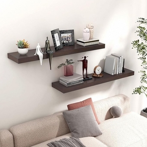 <span class=keywords><strong>Étagères</strong></span> Murales Flottantes en Bois de Haute Qualité <span class=keywords><strong>pour</strong></span> <span class=keywords><strong>Livres</strong></span>, Chambre à Coucher et Salon - Product Image 2