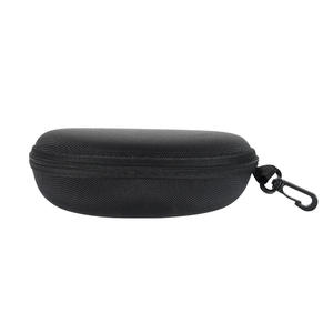 Estuche para gafas de microfibra, sencillo, sólido, forma rectangular, semirrígido, portátil, con gancho, para hombres y mujeres, caja de almacenamiento - Product Image 1