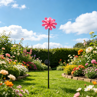 Lampe solaire LED en métal à motif floral personnalisé, sphère lumineuse décorative d'extérieur pour jardin, parc, pelouse, événement, fête