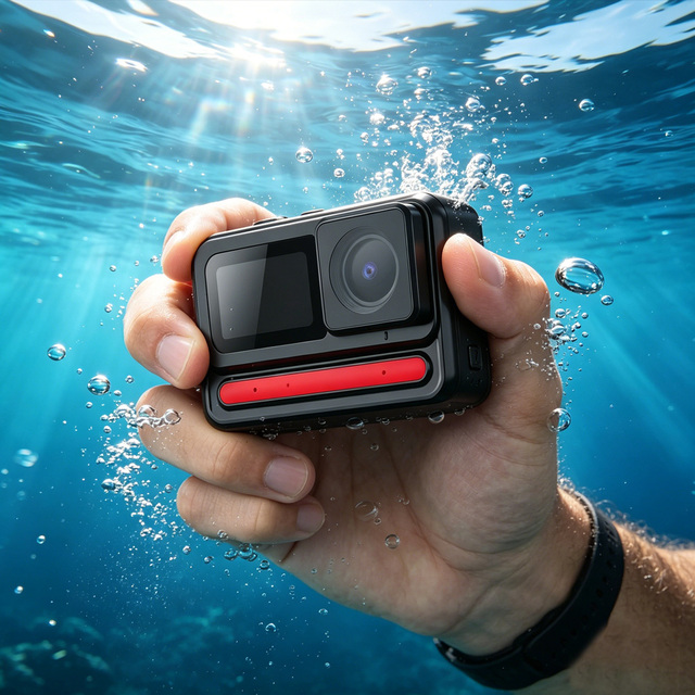 2026 Mini 4K60fps Professionnel UHD Videos Waterproof IP68 WiFi Action Sport Anti Shake Vlogging & Travel Camera