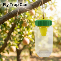 Piège à insectes en plastique pour l'extérieur, non toxique, sans produits chimiques, attrape-mouches à fruits