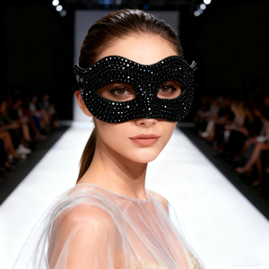 Bán buôn nhựa màu xanh kim cương Fox động vật sọ mặt nạ cho sinh nhật & Halloween bên kích thước lớn DIY đi bộ hiển thị mặt nạ - Product Image 4