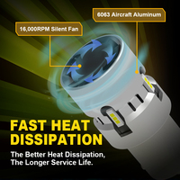 G-View 2025 New High Power 24W 1156 3156 Car LED Light 7440 Canbus Led BAU15S BA15S BAY15D Avec Ventilateur Frein Ampoule LED