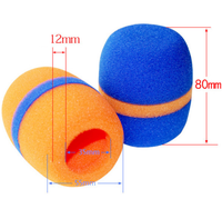Livraison Gratuite – Cache-microphone dynamique cardioïde 80 mm en mousse pour microphones sans fil (80*60*35mm)