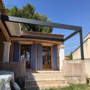 <span class=keywords><strong>Pergola</strong></span> rétractable en aluminium personnalisable avec toit à lames orientables - Design moderne résistant aux intempéries <span class=keywords><strong>pour</strong></span> <span class=keywords><strong>jardin</strong></span> et terrasse 2x3m - Product Image 2