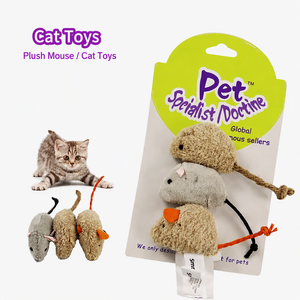 Juguete <span class=keywords><strong>de</strong></span> <span class=keywords><strong>Ratones</strong></span> <span class=keywords><strong>de</strong></span> Peluche con Catnip para <span class=keywords><strong>Gatos</strong></span>, Paquete <span class=keywords><strong>de</strong></span> 3, Interactivo, Calmante, Limpia los Dientes, para <span class=keywords><strong>Gatos</strong></span> <span class=keywords><strong>de</strong></span> Interior, Diversión Diaria - Product Image 1
