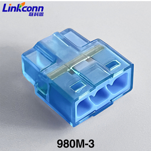 CE Certified 3 Pin Push-<b>In</b> Wire Connector Terminal Block Wire Power Connector Quick Wire Terminal Connector Accessories 980M-3P - Product Image 5