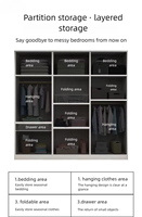 Armoire de chambre moderne et durable à 6 panneaux, démontable, en bois écologique, grande capacité, design peu encombrant, éclairage LED, pour écoles, OEM