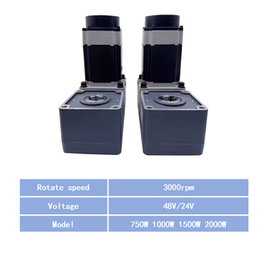 750W 1000W double moteur à engrenages CC sans balais pour châssis sur chenilles <span class=keywords><strong>AGV</strong></span> piste tondeuse à gazon Transport Robot porte-réservoir - Product Image 2