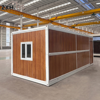 Maison conteneur pliable mobile de 20 pieds pour bureau, prête à l'emploi, maison préfabriquée portable