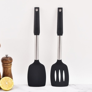 Non Stick <b>Silicone</b> Stainless Steel Spatula Set Accessories Essentials Kitchen Utensil Cook Set - Product Image 3