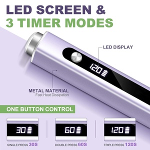 เครื่องอบเล็บ UV LED 3 in 1 แบบพกพา ขนาดเล็ก สำหรับทำเล็บมือ พร้อมหัวแม่เหล็กสำหรับทำเล็บลายตาแมว - Product Image 2